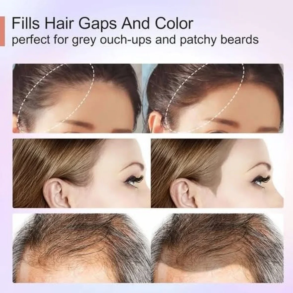 Hair‎ Shadow Root Concealer Powder for Hairline & Beards Coffee 4 pack bulk